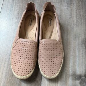 Clarks Women's Espadrille Slip-On in Dusty Rose